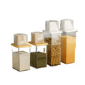BPA Free High Clear Plastic Kitchen Pantry Organizer Food Storage Container Cereal Grain Storage Boxes