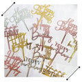 Birthday Party Hot New Creative Birthday Cake Decoration Black Gold love Party Baking Supplies Acrylic Card Cake Supplies