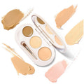 Long Lasting Matte Face Makeup  Brighten Skin Tone Concealed Flaws Waterproof Long-lasting Creamy Concealer Palette