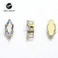 Hot Selling 100 PCS Rhinestone Cup Processing Accessories Horse Eye Shape Zircon Claw Garment Accessories