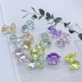300pcs Acrylic Pastel Beads Transparent Candy Cute Colorful Kawaii Tidy Bear Charm Bead for Bracelet