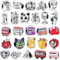 Manufacturers Spot Wholesale S925 Sterling Silver Cute Cute Pet Pumpkin Car Charm Beaded DIY Bracelet Accessories