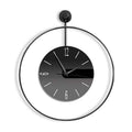 50X57CM  Crystal Painting Decor Wall Clock Metal Frame Customized Handicraft Silent Quartz Hanging Watch Living Room Wholesale