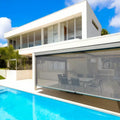 ElectricAutomatic Outdoor Aluminium Waterproof Zip Track Roller Blinds for Outdoor