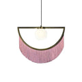 Indoor Home Decor Modern Pendant Light Pink Tassel Decorative Gold Chandelier for Living Room Villas