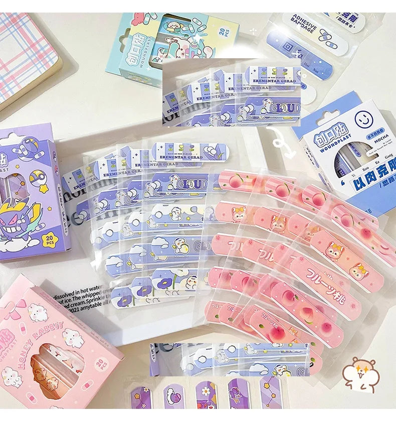 Camping Survival Colorful Children Favourite Popular Cartoon Kids Wound Care Plaster Bandaid First Aid Bandage