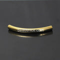 Beadsnice  Bent Smoothly  Brass Hollow Tube Jewelry Accessory