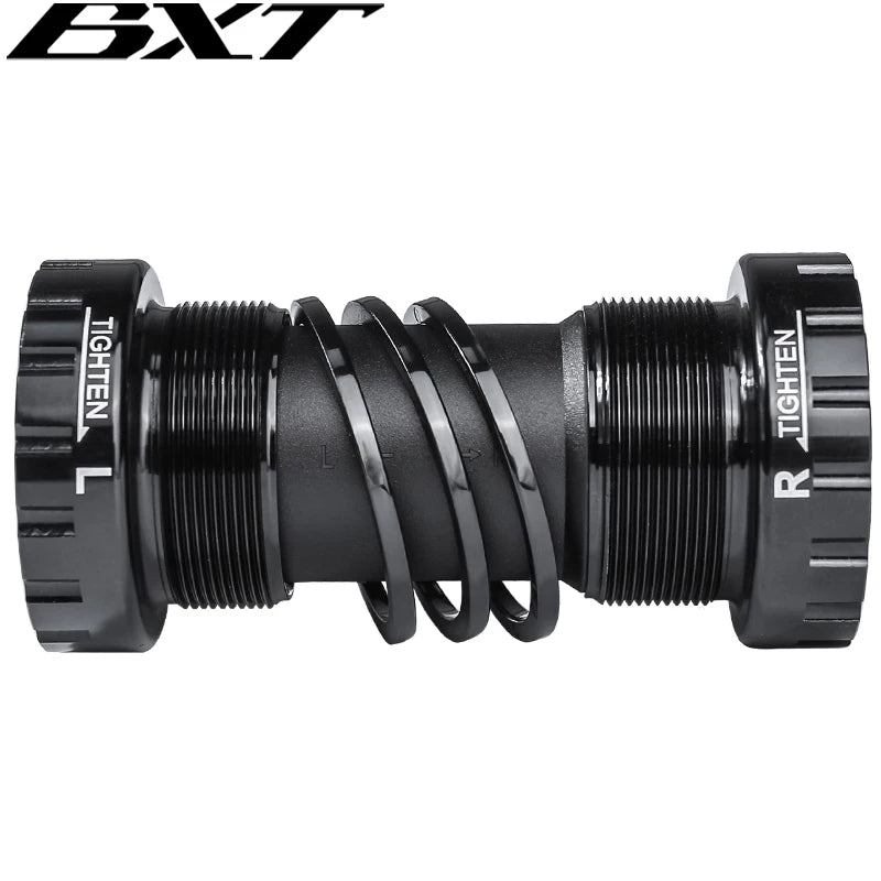 BXT MTB Road Bike BSA Bottom Bracket 24mm Threaded Type 68-73mm Aluminum Sealed Bearing Hollow Integrated Bicycle Axle BSA Parts
