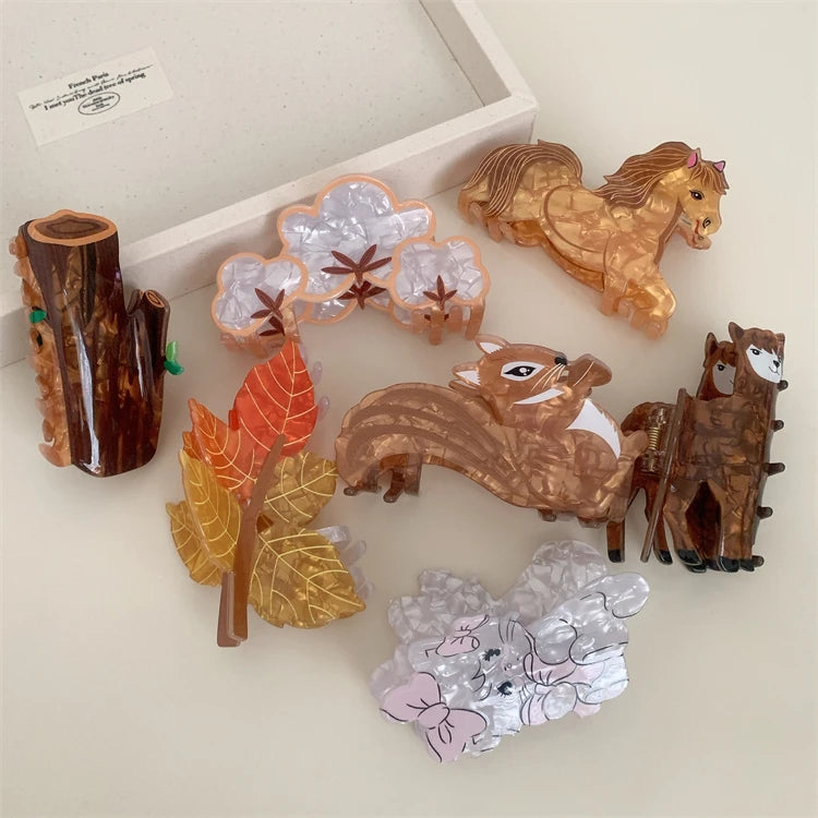 Women's Custom Large Shark Clip Hair Claw New Animal Series Acrylic Hair Accessories Wholesale for Girls and Women