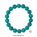 American Turquoise Gemstone Beads Bracelets Magnesia Mineral Bracelet Black Spider Web Dark Bule Turquoise Stretch Bracelet