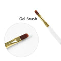 BaoWang BW4-01 Professional Manicure Nail Art Brush Set White Hexagon Handle Acrylic Gel Brushes Nylon PET Custom Logo 01#-06#
