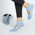 Cotton Yoga Socks Professional Pilates Socks Anti slip Five Finger Women's Warm Indoor Fitness Floor Socks