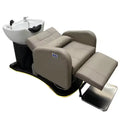 SW Modern Design Salon Shampoo Chair Black Rotating Shampoo Bowl Bed with Synthetic Leather New Head Spa Equipment