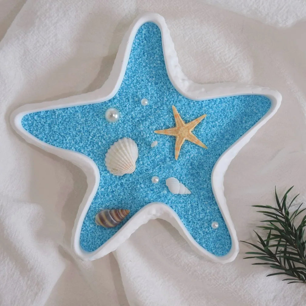 Conch  Diy Aromatherapy Candle Gypsum Cement Flower Pot Candle Holder Storage Home Decoration