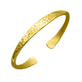 Stainless Steel Gold Bangles Jewelry Women Hammered Sterling Silver Handmade Men Cuff Bangle Bracelet