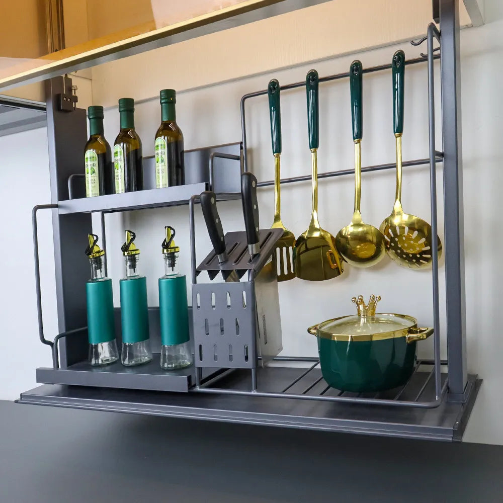 Factory Wholesale Smart Kitchen Hardware Customized Pull Out Basket Kitchen Supplier Kitchen Cabinet Lift