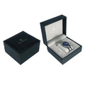 Cute Design Black PU Leather Sewing Top With Grey Velvet Pillow Watch Gift Packing Boxes Customize Logo for Brand