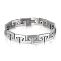 European and American Popularity Vintage Stainless Steel Bracelet Jewelry Irregular Geometric Mens Bangles Gift