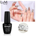 L&M Non-Toxic UV Gel Polish Eggshell Topcoat Nail Art Non-Wipe Gel Polish with Non Toxic Eggshell UV Top Coat