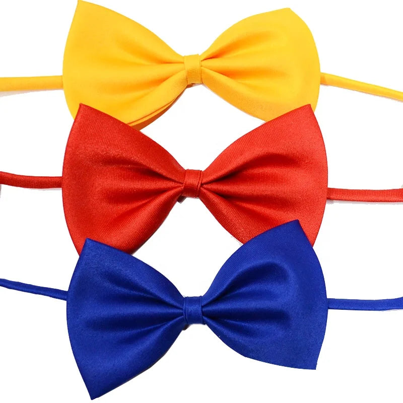 Top Selling Ready to Ship Stock Kids Bowtie Children Multicolor Adjustable Cheap Polyester Dog Pets Plaid Boy Bow Ties