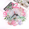 New Number Clock Silicone Mold Flower Wall Clock Resin Mold