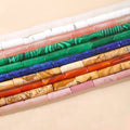 Wholesale 4*13mm Crystal Agate Round Tube Loose Beads Diy Jewelry Accessories Cylindrical Positioning Beads