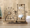 Creative Luxury Retro Ferris Wheel Hourglass Timing Function Traditional Student Gift Home Decoration Handicrafts Made Glass