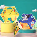 New Cartoon Rounded Corner Kid's Umbrella J Shape Handle Children's Umbrella Custom Carton Polyester for Children Kid Umbrella