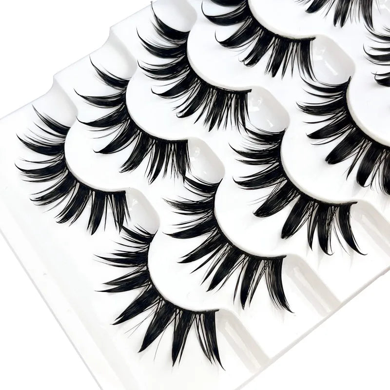 PRAECLARUS Dramatic 0.07mm Thick Drip Spiky Wet Look Eyelashes Hydrated Effect for Your Ideas