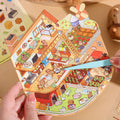 3 Stickers Per Package Kapi Bara Box Family Series Creative Cartoon Cute Handbook Landscaping Stickers