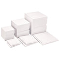 Customized UV Printing One-piece White Cube Folding Box Square Gift Box New Foldable Magnetic Lid Cardboard Box for Gift Accept