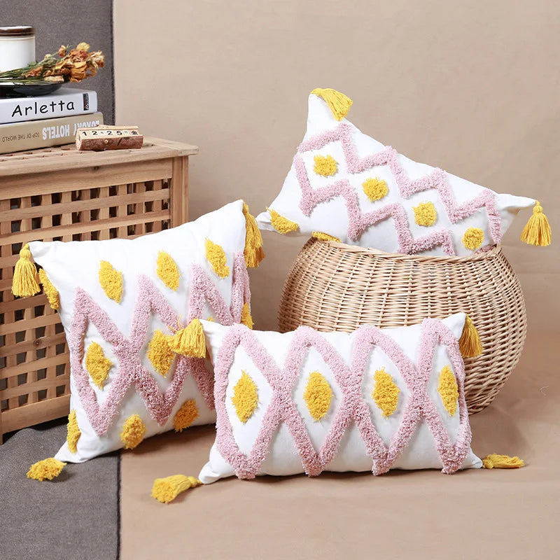 Innermor Cushion Covers Decorative Boho Cushion Cover for Sofa Bedroom Living Room 45x45cm Custom Size Cushion Cover