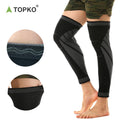 TOPKO Stocked Lengthen Winter protection Warm Non-slip Sports Knee Sleeves Pads Support Weightlifting Knee Wrap