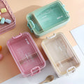 Wheat Straw Fiber Kids Lunch Box Food Storage Container Bento Insulated Lunch Boxes With Spoon&Fork