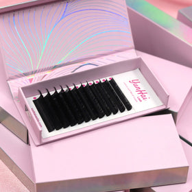 Yunhai 8-18mm Cashmere Lash Trays 0.03 0.05 0.07 Korean Pbt Eyelash Extensions Cashmere Classic Lash Extensions