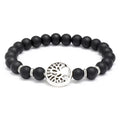 Men's Fashion Bracelet with Nature Stone Beads Classic Style Lucky Tree Design for Wedding Anniversary or Gift