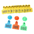 Animal Eartag No. 001-500 Identification Marking Tracking Cards Copper Head Earrings Pig Ear Tag