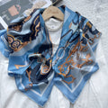 Custom Digital Printing 88*88cm Silk Neck Scarves Square Soft Touch Silk Scarf Luxury for Handle Bags