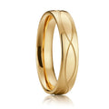 18K Gold Plated Classic Stainless Steel Wedding Rings for Men Anillos Hombre Bague Homme Mannen Ring Aneis Anel De Ouro