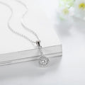 Women Jewellery Luxury 925 Sterling Silver Pendants 3A  Cubic Zirconia Hola Shape Gemstone Micro Pave Pendant