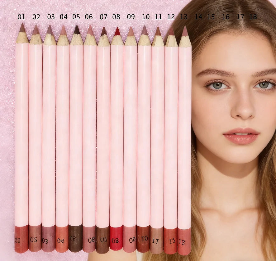 Highly Pigmented Customizable Rich and Creamy Lip Liner Waterproof Natural Eyeliner Private Label Wholesale