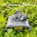 Sentimental Heart-Shaped Hand-painted Angel Dog Memorial Resin Figurine Garden Decor Accent Pet-Themed Art Ornament Unique
