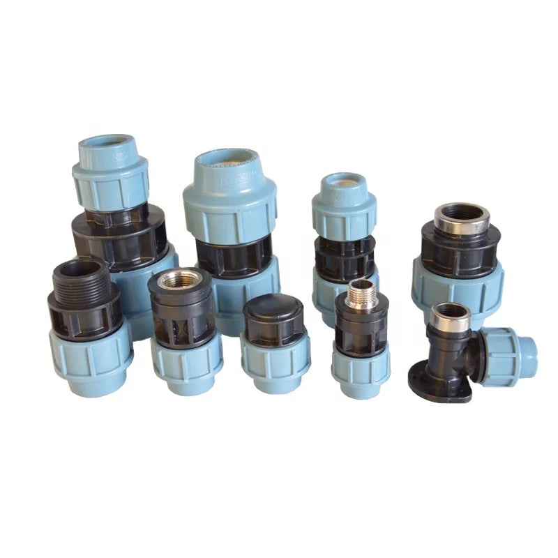 IRRIPLAST OEM ISO17885 Water Supply Irrigation pp Quick Connector Pn16 Plastic Pipe End Plug HDPE PP Compression Fittings
