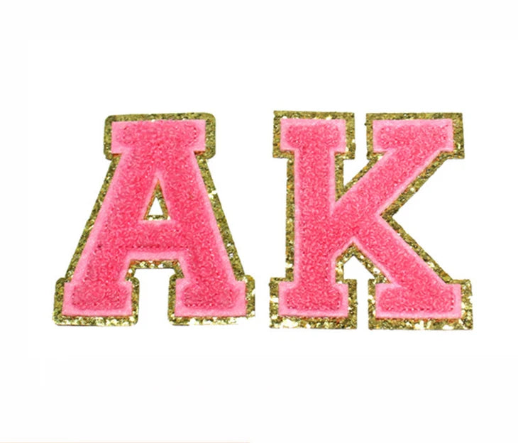 Custom Embroidery Badges Embroidered Tactical Patches  Iron on Chenille Letter Glitter Patches Custom Logo