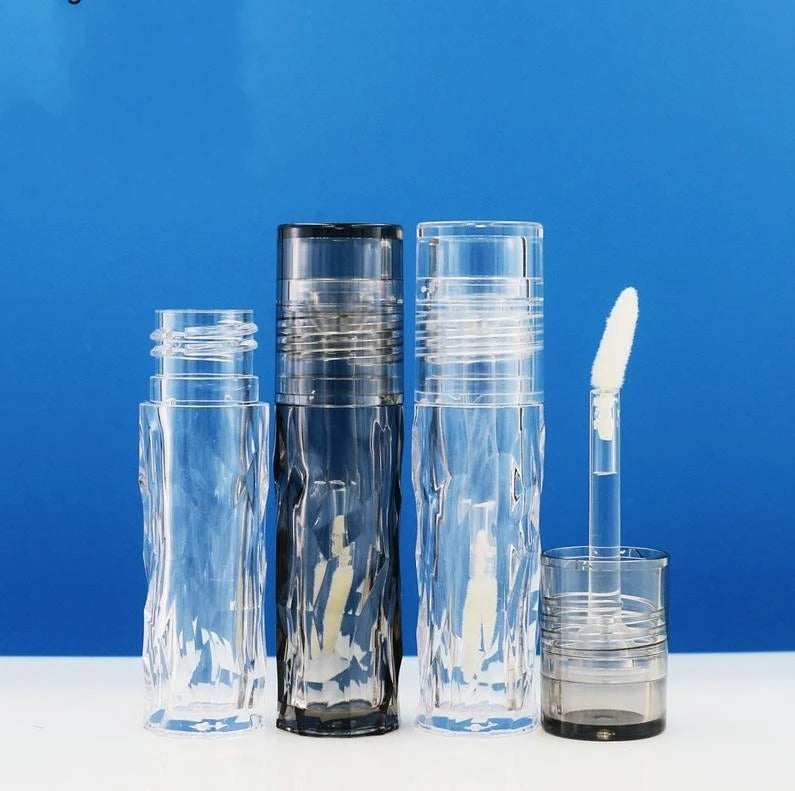 Wholesale Custom 4ml clear Round Empty Lip Gloss Tube Unique Plastic Lipgloss Tube Container Bottle Cosmetic Packaging