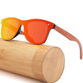 High Quality Unisex Wood Polarized Sunglasses Women and Men Square Bamboo Sun Glasses Handmade Eyewear Custom Logo MegaBDM