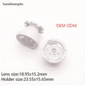 High Transmittance 19mm LED Lens With Holder for 3535 High Power Spotlight Components Optical Grade PMMA Accessories Kit