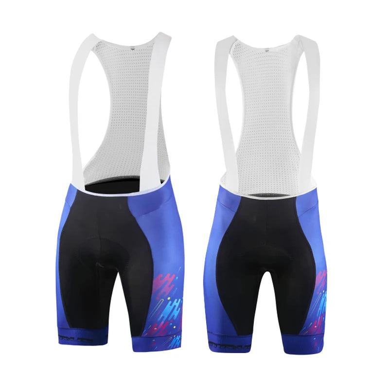 Custom Bike Riding Shorts With Chamois Bib Knickers Performance Compression Cycling Bib Wear With Moisture Wicking Pad