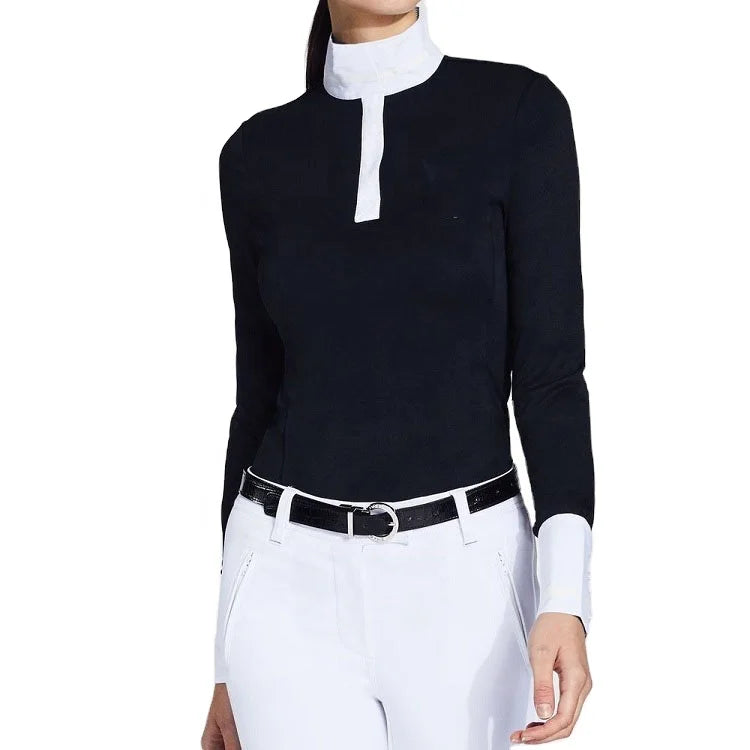 Horse Riding Baselayers Quick Dry Women Long Sleeve Shirt Equestrian Jacket Horse Riding Tops