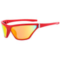 Latest Y2K Cat Eye Sunglasses Big Frame Colorful Fashion Eyewear Gafas De Sol for Women Men for Cycling Sports PC White Red